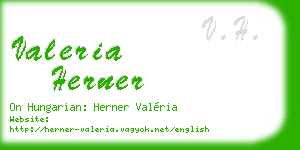 valeria herner business card